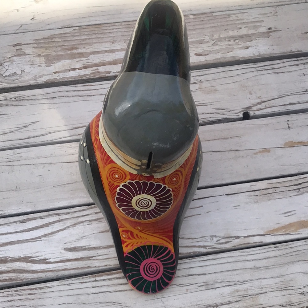 Vintage Tonala Mexican Folk Art Pottery Eclectic Boho Style Hand-painted Toucan. - Picture 10 of 10